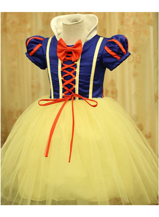 MissTiara Costume Snow White Dress Cosplay Made in Breathable Cotton Blend Fabric, 140cm - Image 2