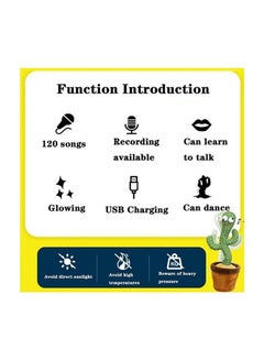 Dancing And Recording Cactus Plush Toy With 120 Songs + USB Charging For Kids - Packaging May Vary 32cm - v1633252951/N47729379A_6