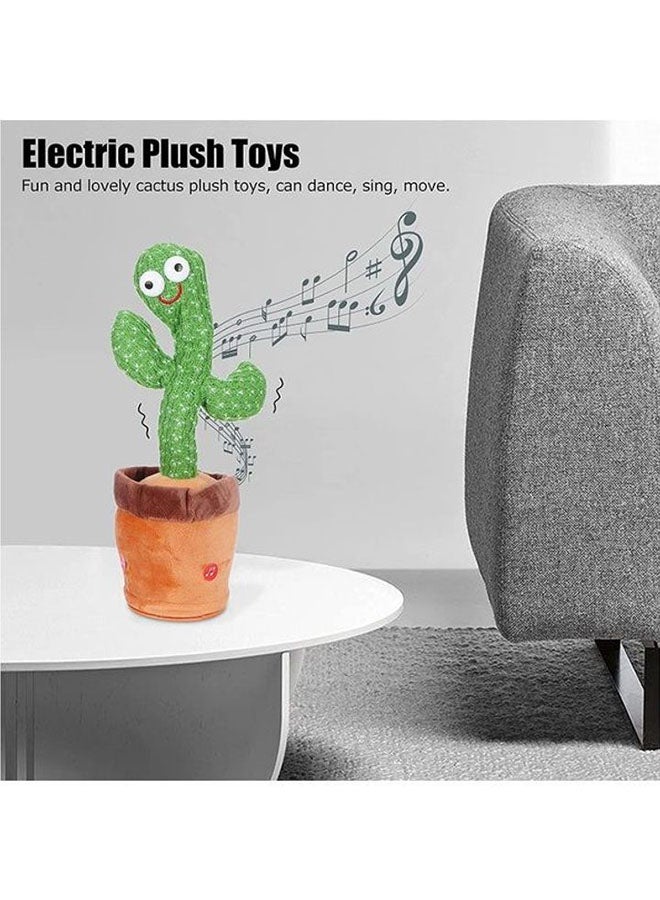 Beautiful And Cute Big Eyed Dancing Cactus Plush Stuffed Toy With Music