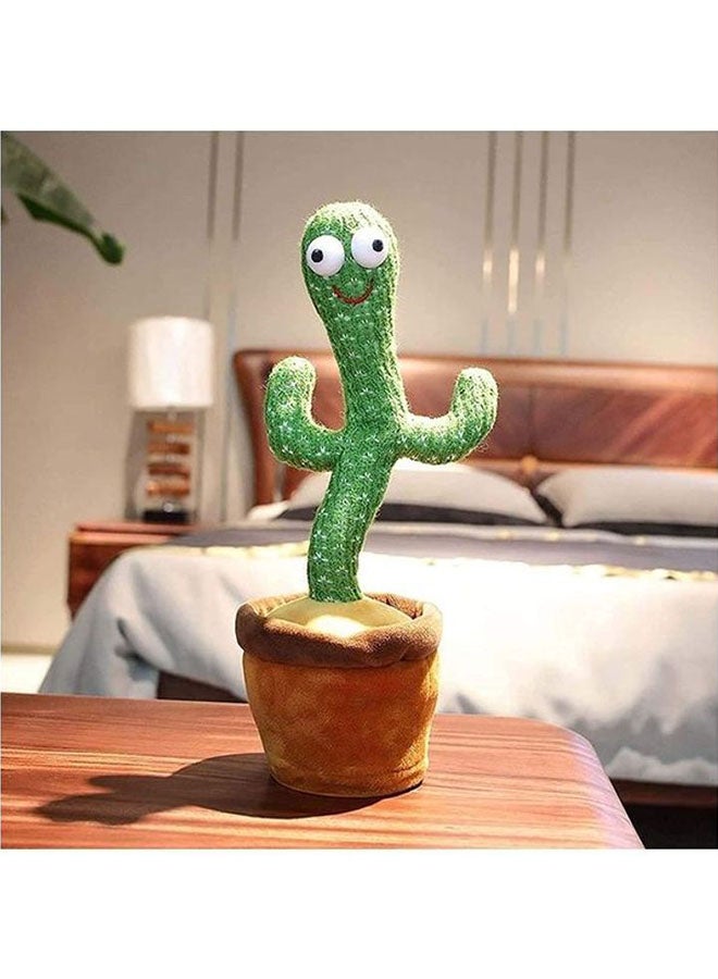 Beautiful And Cute Big Eyed Dancing Cactus Plush Stuffed Toy With Music