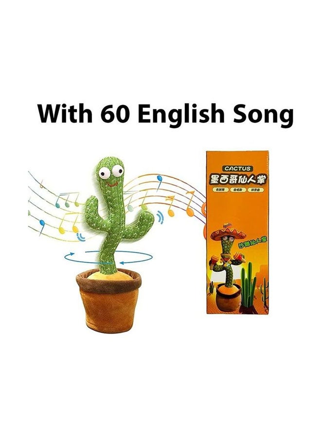 XiuWoo Electric Dancing, Singing, Recording Cactus Plush Toy With 60 English Songs For Kids  - Image 2