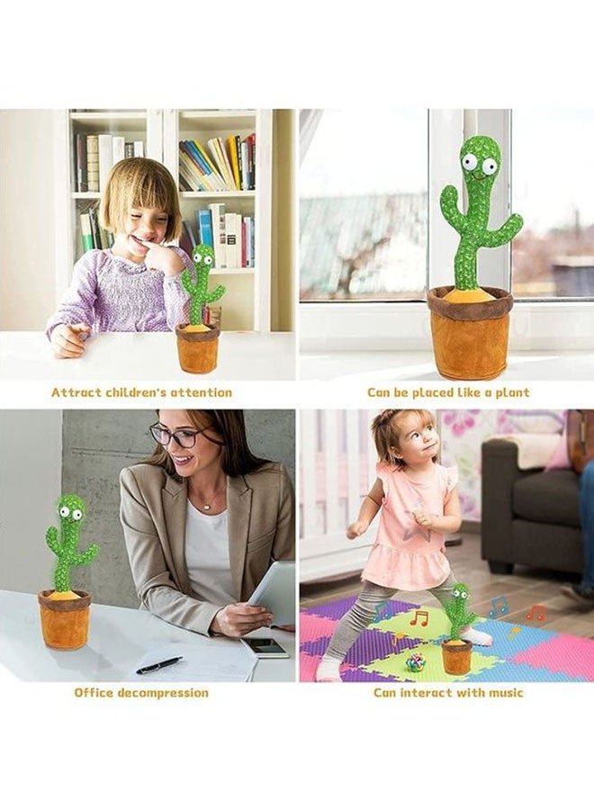 XiuWoo Electric Dancing, Singing, Recording Cactus Plush Toy With 60 English Songs For Kids  - Image 3