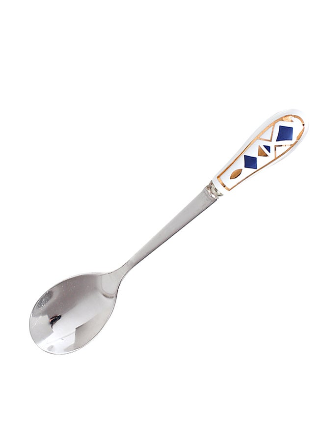 Shuer 4-Piece Coffee And Tea Spoon With Handle Silver 13.2x2.3x1cm - Image 2