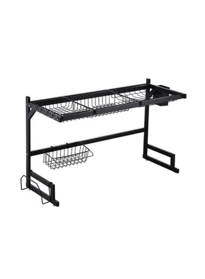 ALMUFARREJ - Over-Sink Dish Drying Rack Organizer Black 85cm - Image 1