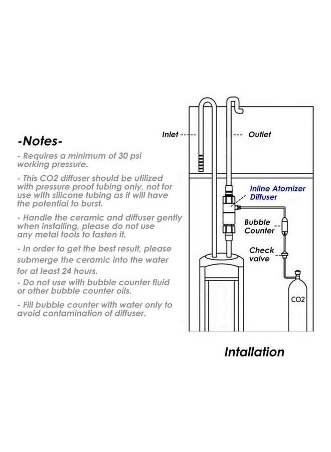 Atomizer System Co2 Diffuser Reactor Multicolour 13.5cm - Image 5