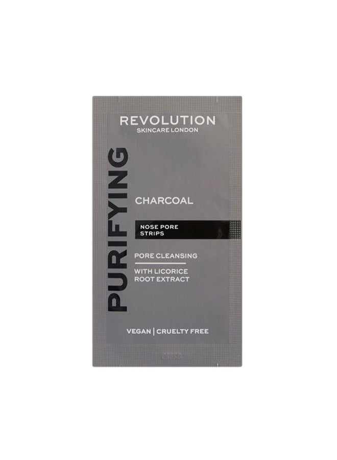REVOLUTION Skincare London Purifying Charcoal Nose Pore Strips 6 pcs 50ml  - Image 2