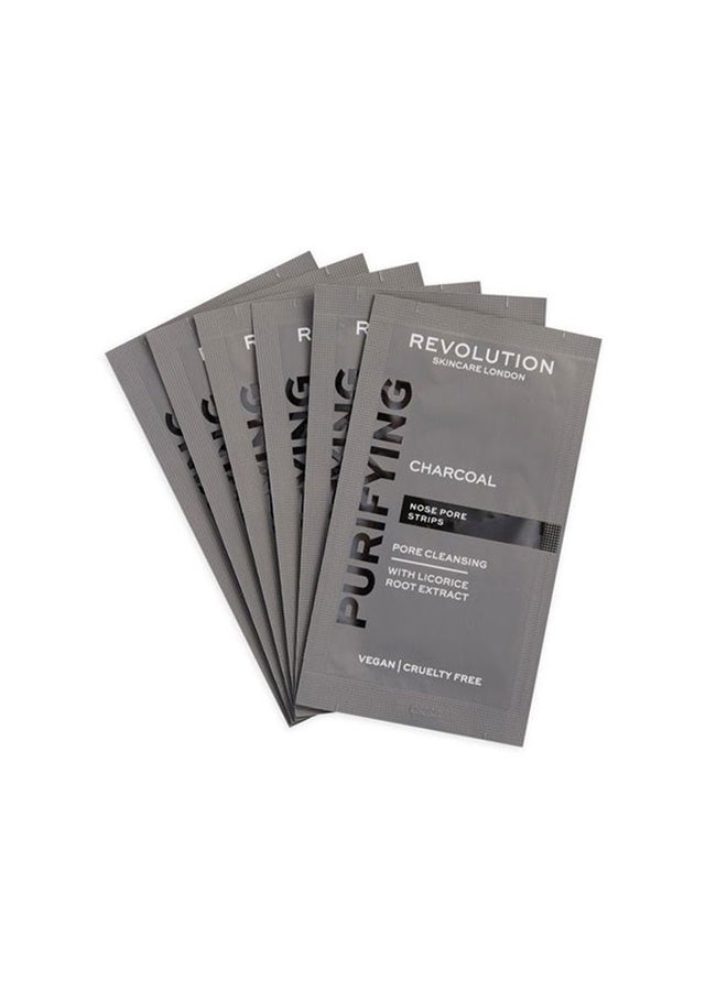 REVOLUTION Skincare London Purifying Charcoal Nose Pore Strips 6 pcs 50ml  - Image 3