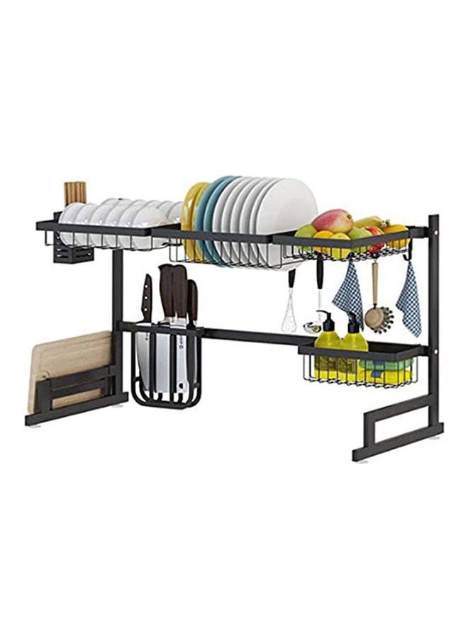 Kitchen Dish Rack Above The Basin Black 85cm  - Image 1