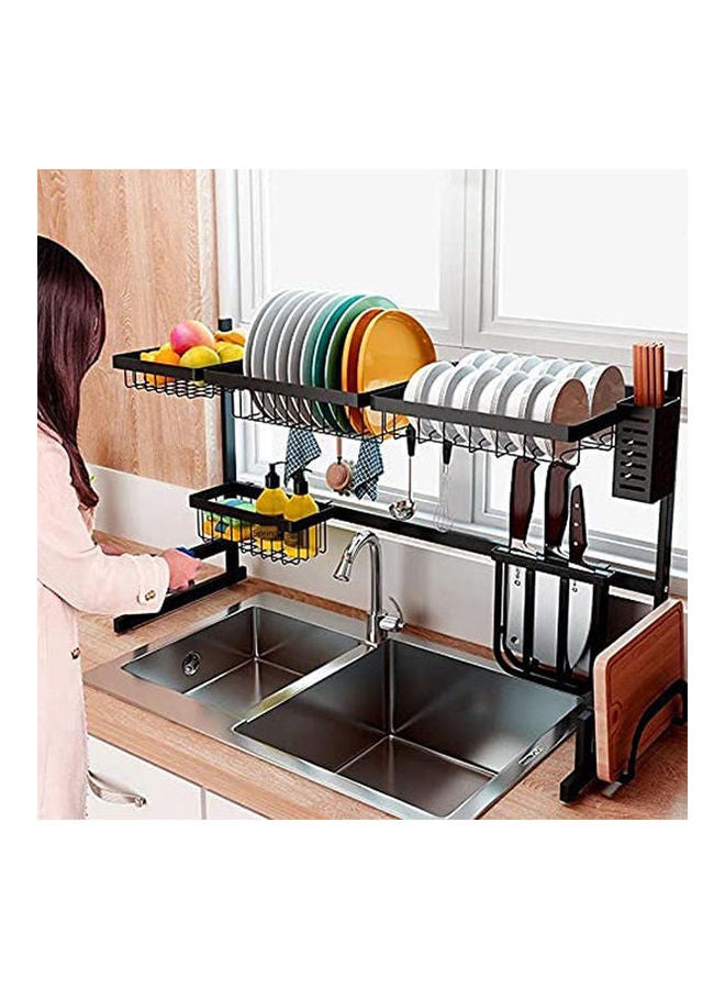 Kitchen Dish Rack Above The Basin Black 85cm  - Image 2
