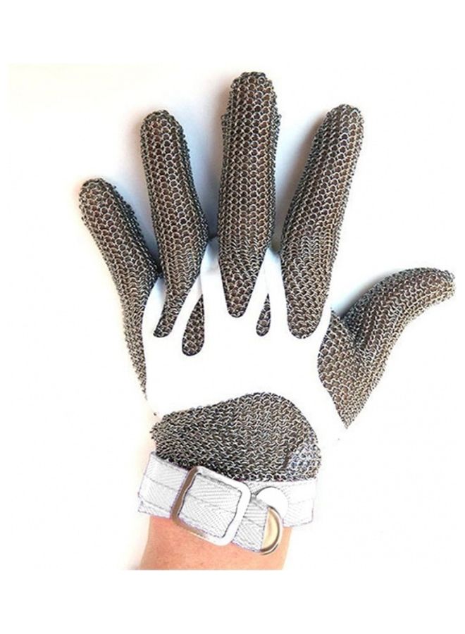 Empiral Five Finger Metal Chain Gloves Steel 8inch