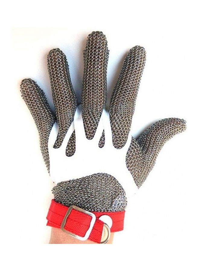 Empiral Five Finger Metal Chain Gloves Steel 9inch 