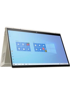 HP ENVY 13M-BD0033DX X360 (Upgraded Version) Laptop With 13.3-Inch Full HD Display, 11th Gen Core i7-1165G7Processor/8GB RAM/512GB SSD/Intel Iris Graphics/Windows 10 /International Version English Pale Gold  - Image 2