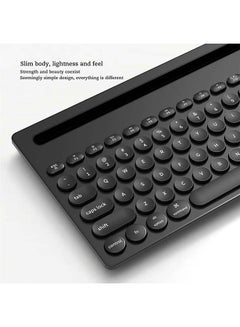 آجاز لوحة مفاتيح 320I تتميز بتقنية بلوتوث و79 مفتاح ومستقبل USB وتقنية لاسلكية 2.4 جيجاهرتز أبيض  - Image 3