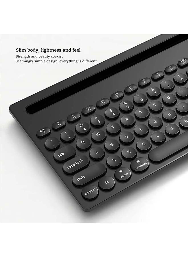 آجاز - لوحة مفاتيح 320I تتميز بتقنية بلوتوث و79 مفتاح ومستقبل USB وتقنية لاسلكية 2.4 جيجاهرتز أبيض - Image 1