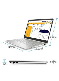 HP 15-dy2152 (Upgraded Version) Laptop With 16-Inch Full HD Display, 11th Gen Core i5-1135G7 Processer/16GB RAM/512GB SSD/Intel UHD Graphics 520/Windows 10 /International Version English Silver  - Image 4