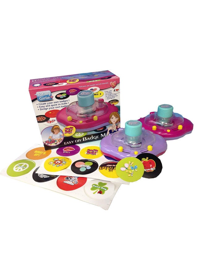 Totally Girlie - Badge Maker Set Multi Colour - Image 1