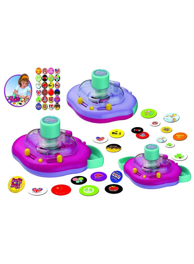 Totally Girlie - Badge Maker Set Multi Colour - Image 1