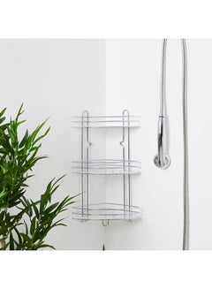 Home Box 3-Tier Anna Shower Caddy Silver 24x52cm  - Image 1