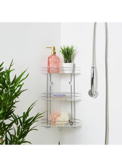 Home Box 3-Tier Anna Shower Caddy Silver 24x52cm  - Image 3