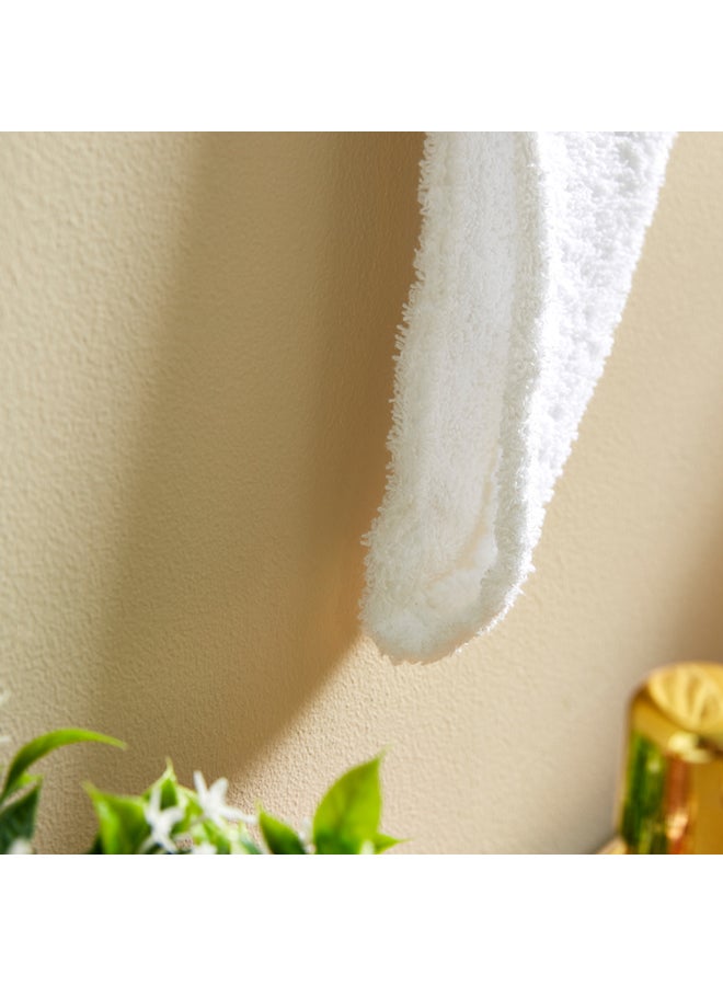 Home Box Cotton Hair Wrap Towel White 68x23cm 