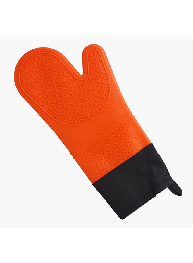 Home Box Fiona Silicone Oven Glove Orange 10 x 32cm  - Image 1