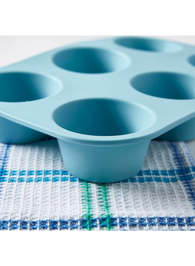 Home Box Avon Silicone 6-Cup Muffin Pan 27x18x4cm - Image 2