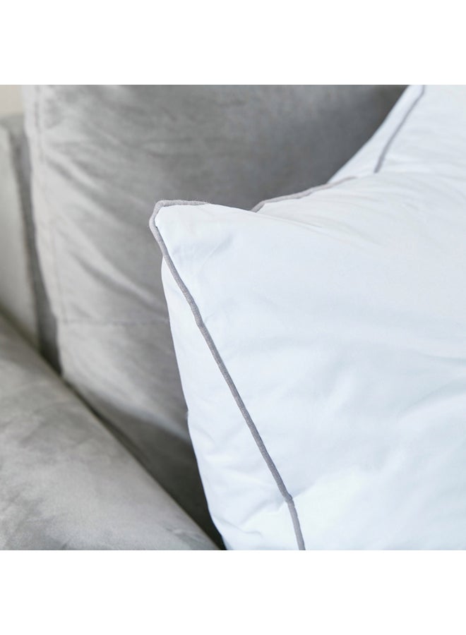 Home Box Luxury Down Alternative Filled Cushion Cotton White 40 x 40cm  - Image 2