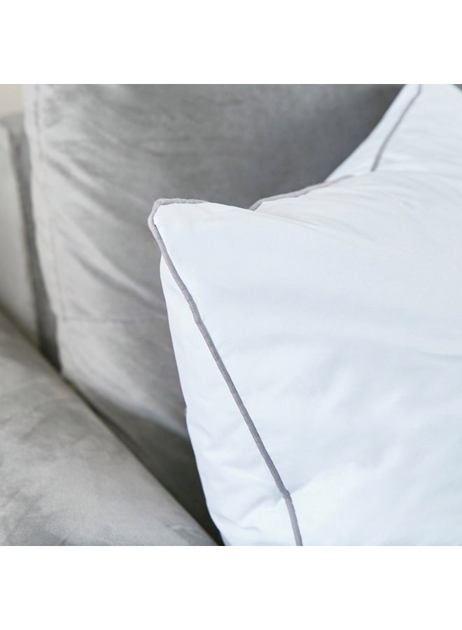 Home Box Luxury Down Alternative Filled Cushion Cotton White 50 x 50cm  - Image 2