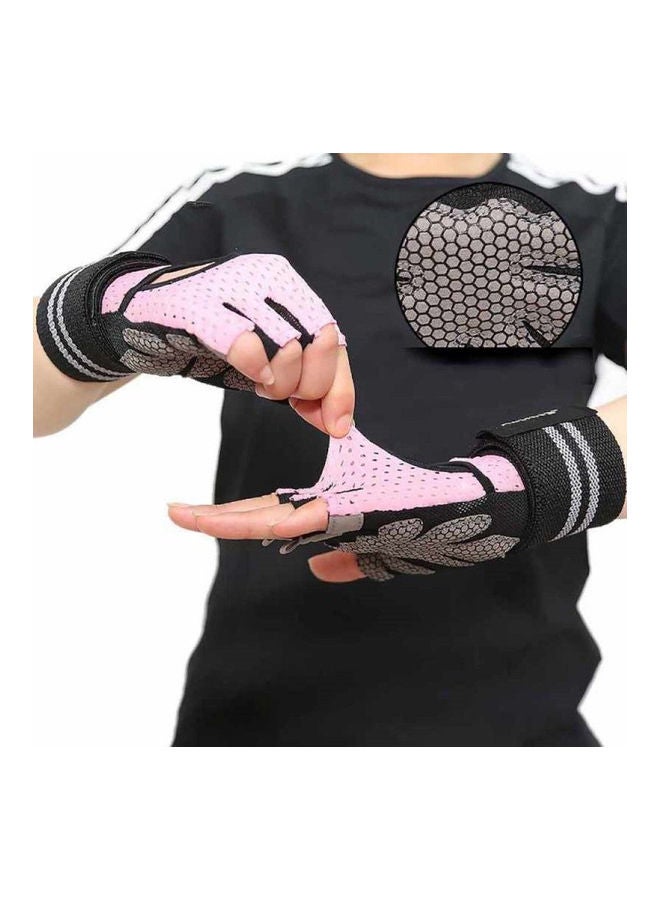 Pair Of Half Finger Weight Lifting Gloves Medium - v1633268301/N51204035A_5