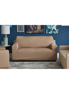 2-Seater Essential Sofa Cover Beige