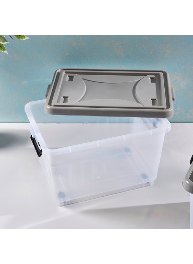 Home Box Kevin Storage Box With Wheel Clear 55 x 35cm