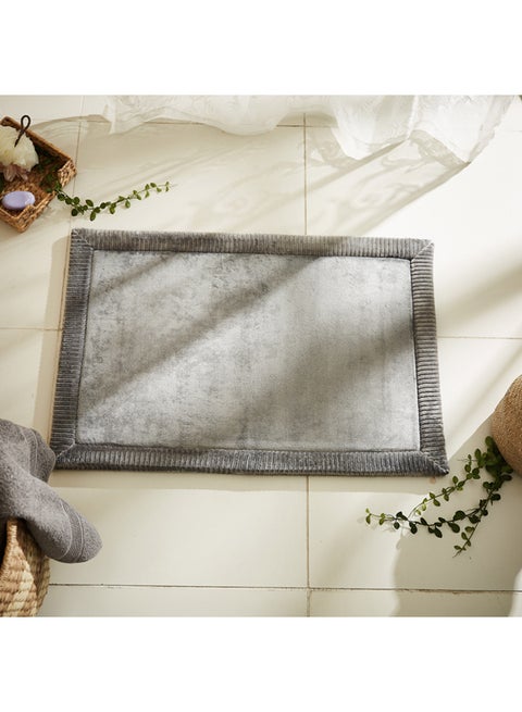 Lavish Memory Foam Bath Mat Grey 60 x 90cm