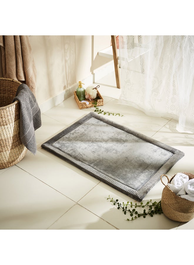 Home Box - Lavish Memory Foam Bath Mat Grey 60 x 90cm - Image 1