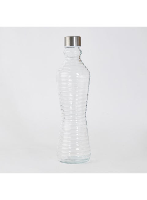 Coolers Textured Glass Bottle Clear