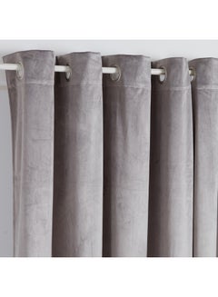 Home Box 2-Piece Dove Blackout Washable Curtain With Eyelets Grey 135 x 300cm  - Image 2