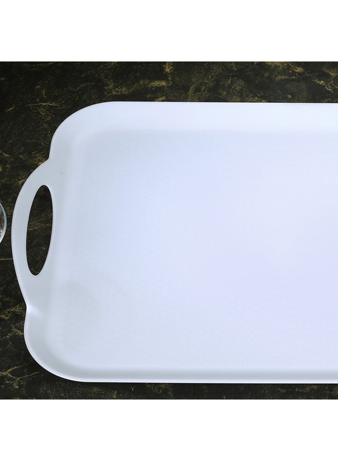 Home Box - Belcasa Serving Tray White 51 x 35cm - Image 1
