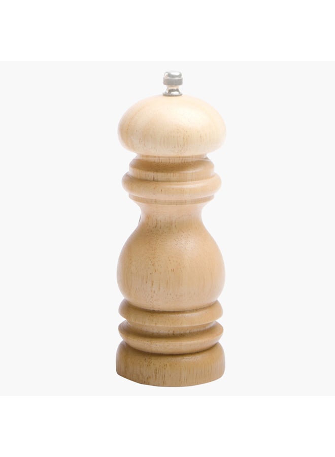 Billi Wooden Pepper Grinder Beige 6x15x6centimeter