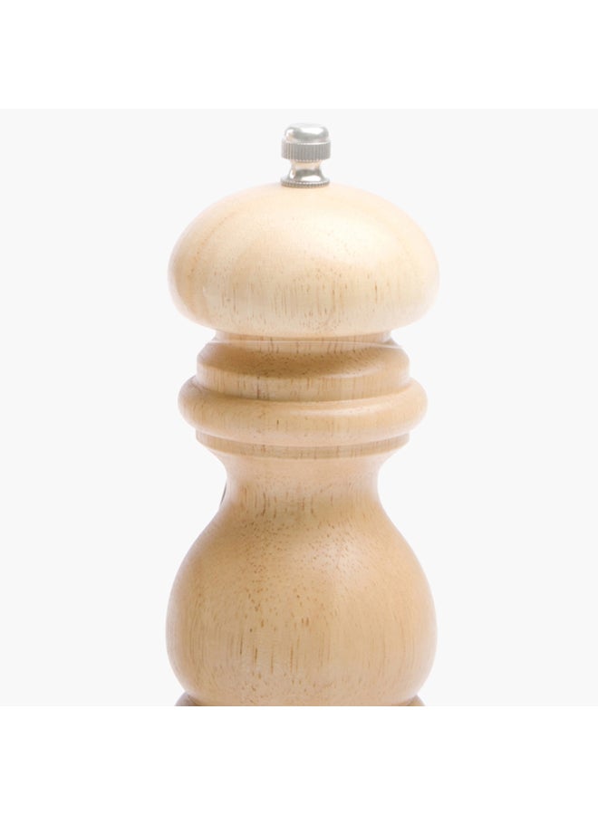 Billi Wooden Pepper Grinder Beige 6x15x6centimeter
