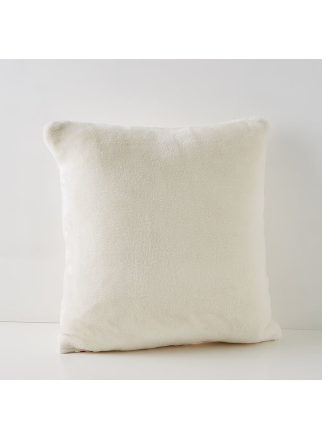 Home Box Filled Cushion Polyester Cream 45x10x45centimeter  - Image 2