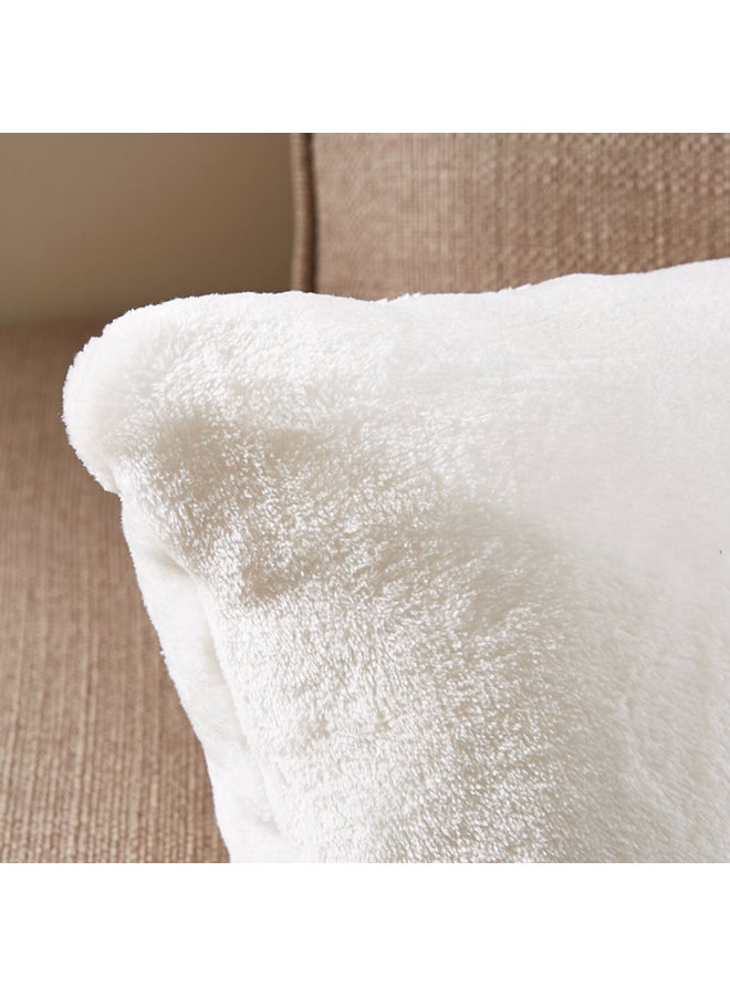 Home Box Filled Cushion Polyester Cream 45x10x45centimeter  - Image 3