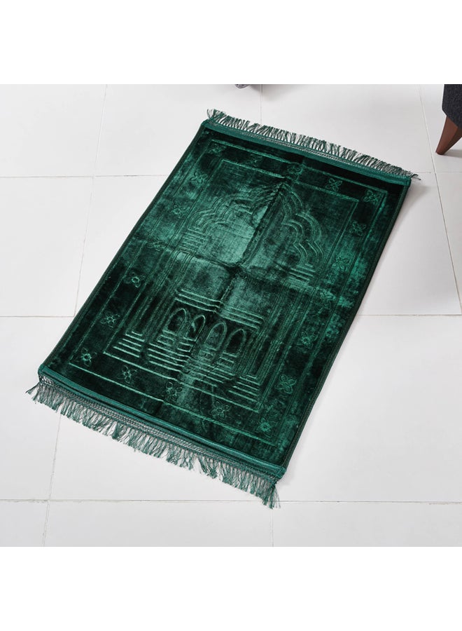 هوم بوكس - سجادة صلاة منقوشة من راشيل - 80x120 سم أخضر 80x120سم - Image 1