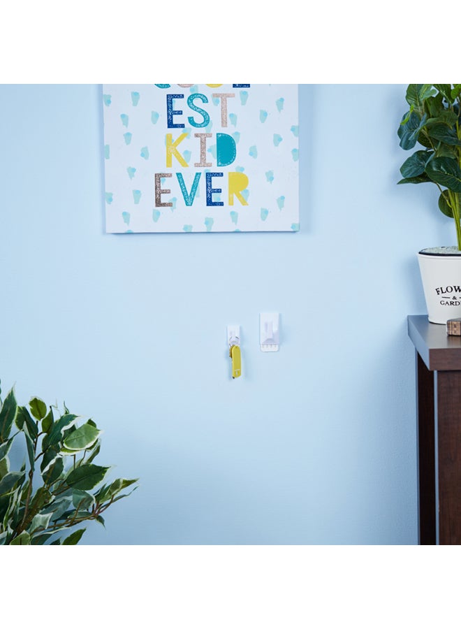 Home Box 2-Piece Rectangular Hook Set White 432cm - Image 3