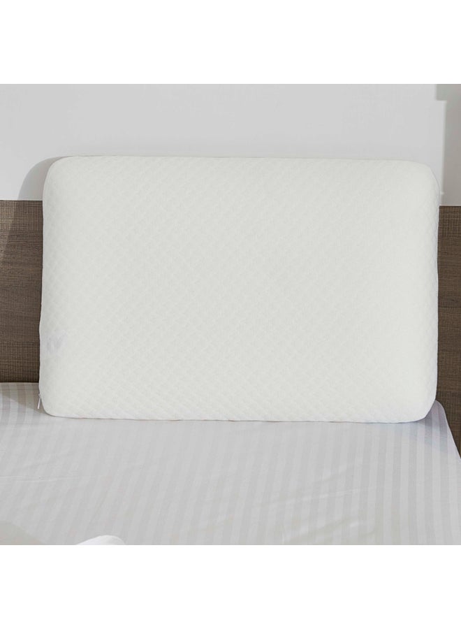 Home Box - Cozy Memory Foam Pillow Polyester White 60 x 40cm - Image 1