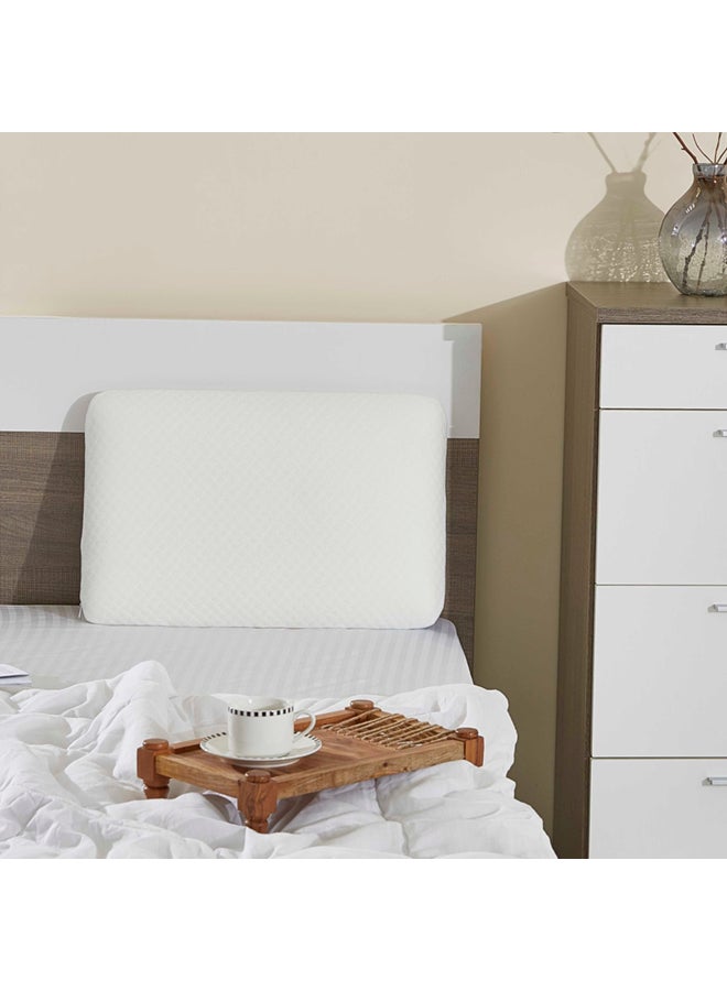 Home Box - Cozy Memory Foam Pillow Polyester White 60 x 40cm - Image 1