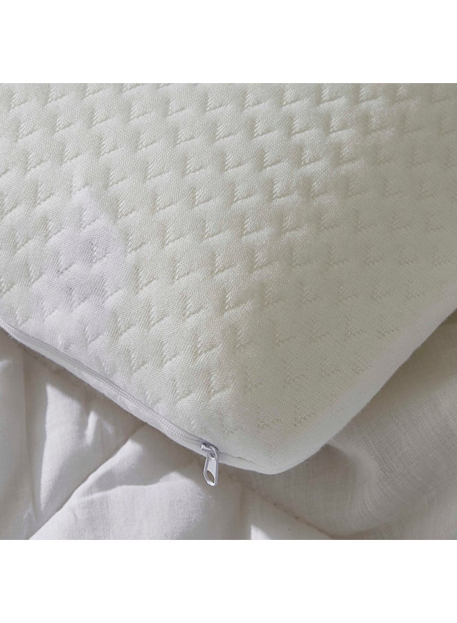 Home Box - Cozy Memory Foam Pillow Polyester White 60 x 40cm - Image 1