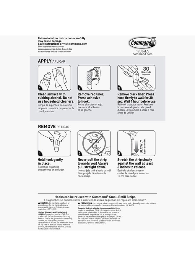 Home Box 6-Piece Mini Hook Set Clear 1.08 x 0.85inch - Image 5
