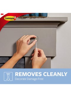 Home Box 6-Piece Mini Hook Set Clear 1.08 x 0.85inch  - Image 3