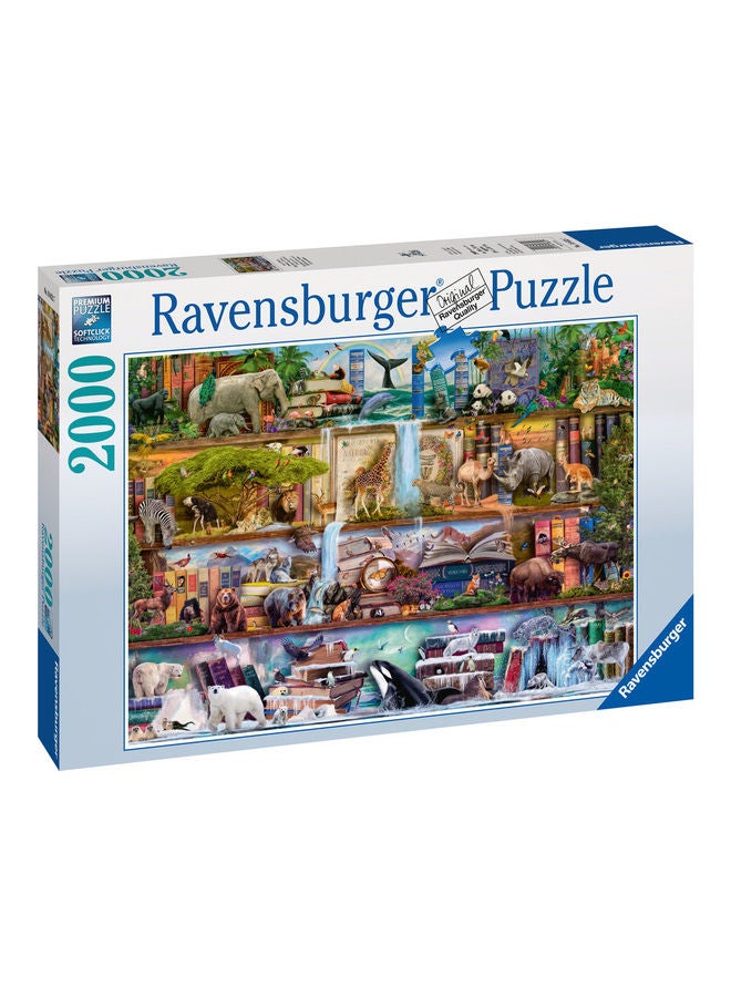 رافنسبورغر لعبة أحجية تركيب الصور لصورة أرفف تحمل حيوانات مستوحاة من البرنامج الأمريكي "Wild Kingdom" 43.30 x5.5سم - Image 2