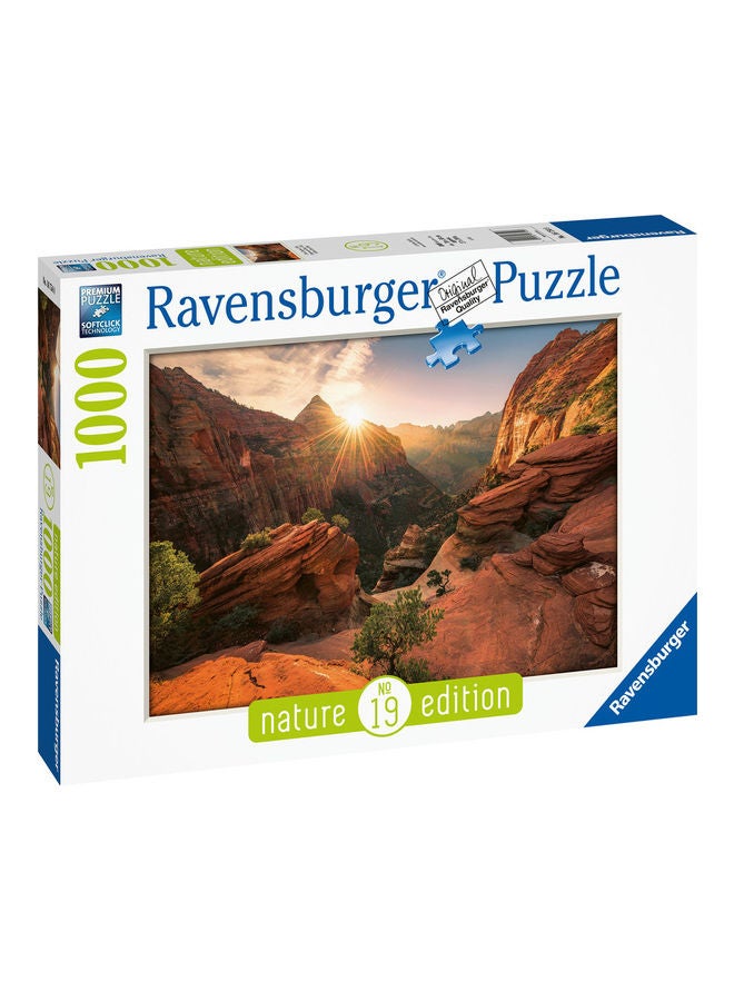 رافنسبورغر أحجية تركيب الصور بتصميم محمية وادي صهيون في الولايات المتحدة الأمريكية 70x50سم - Image 2