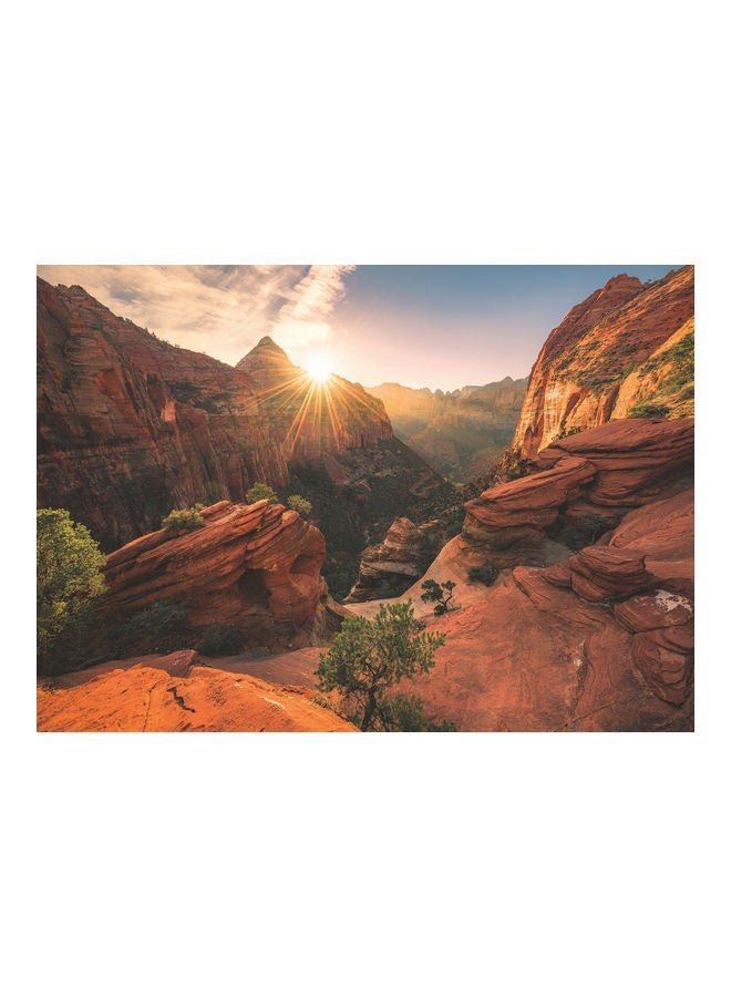 رافنسبورغر أحجية تركيب الصور بتصميم محمية وادي صهيون في الولايات المتحدة الأمريكية 70x50سم - Image 3